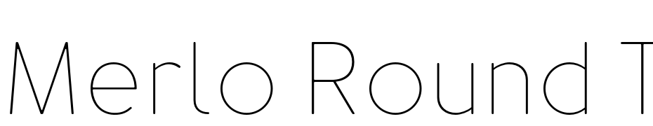 Merlo Round Thin Font Download Free